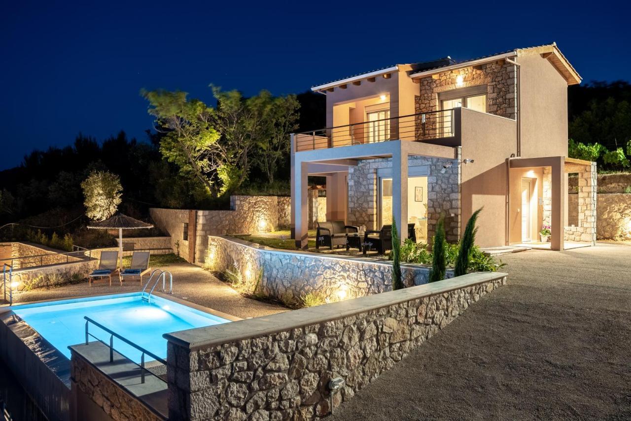 31 Blue Ionian Villas Apolpaina Bagian luar foto