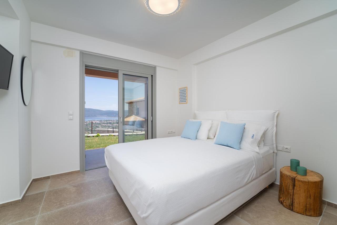 31 Blue Ionian Villas Apolpaina Bagian luar foto