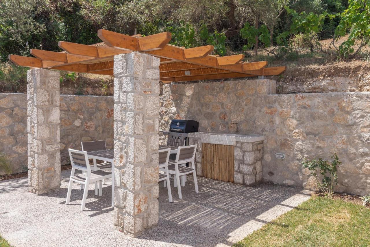 31 Blue Ionian Villas Apolpaina Bagian luar foto