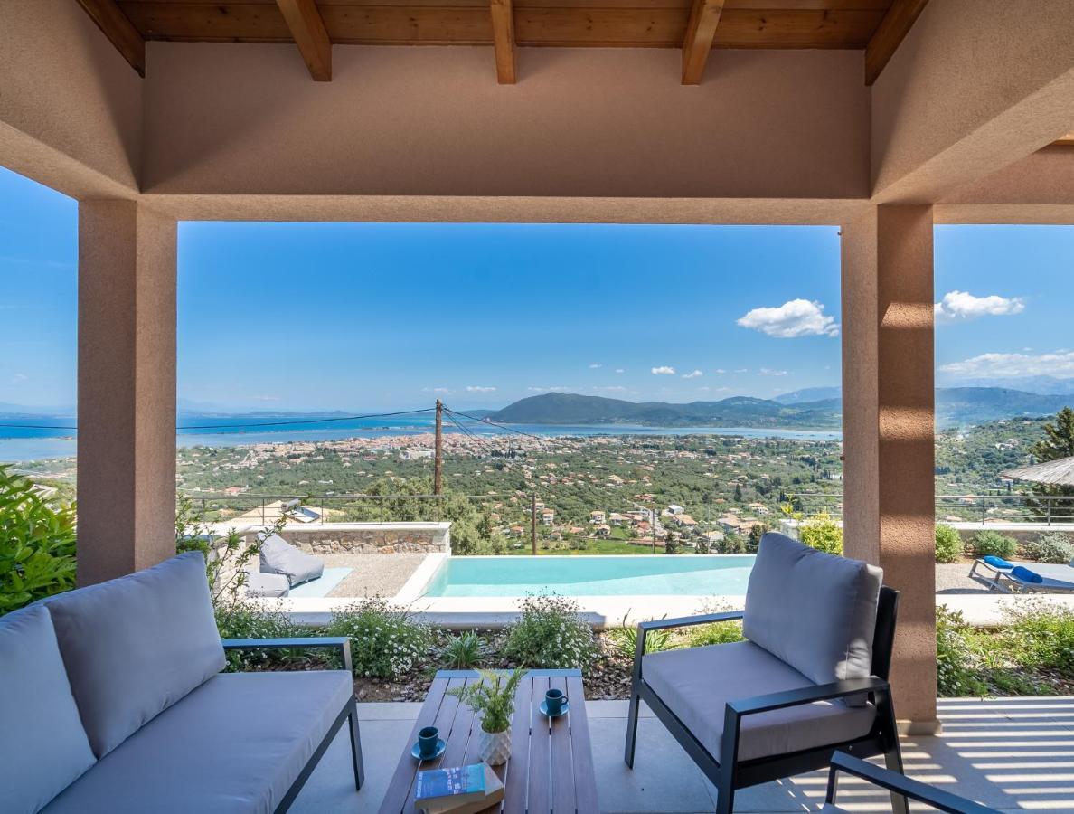 31 Blue Ionian Villas Apolpaina Bagian luar foto